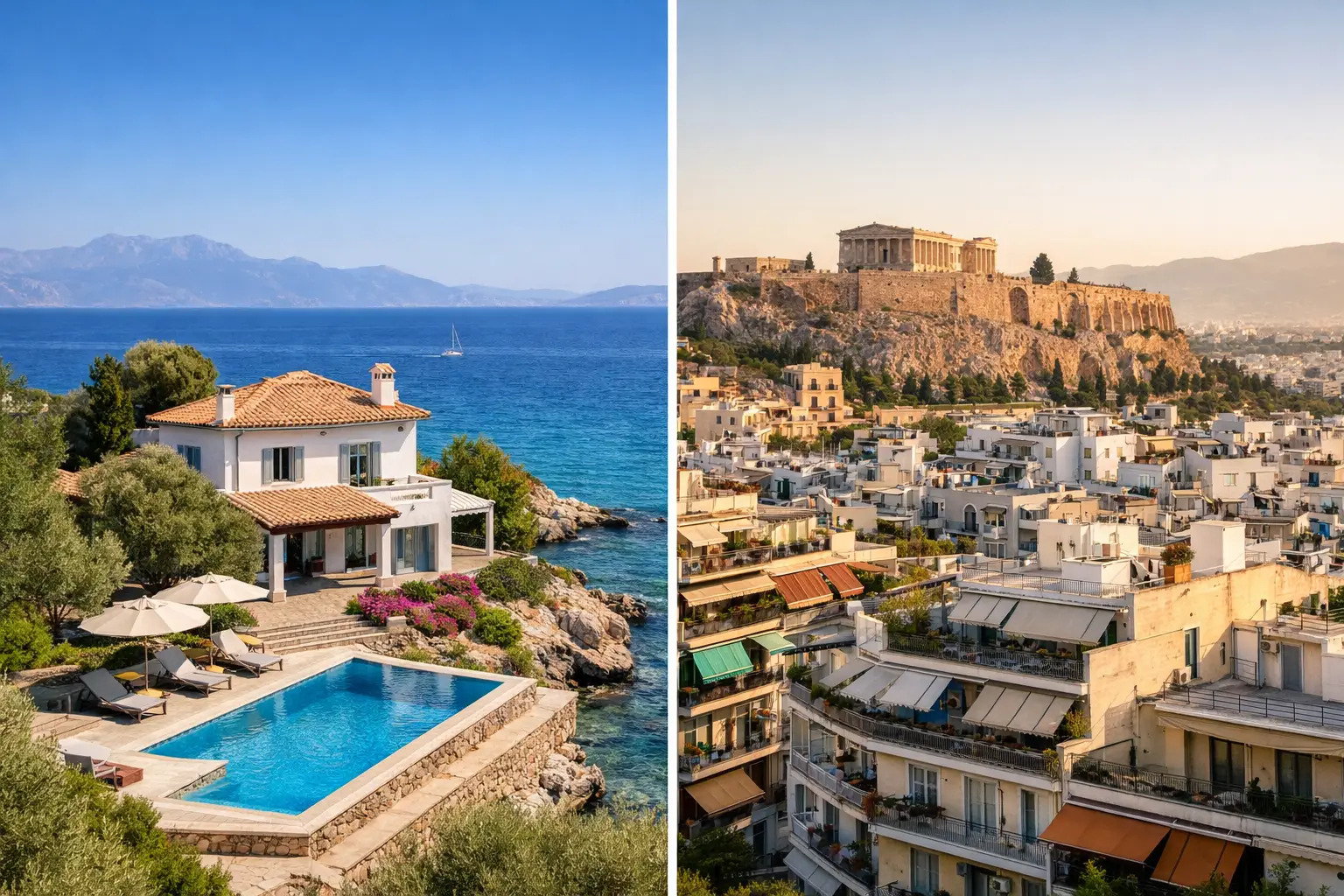 Aegina Property Versus Athens Apartments